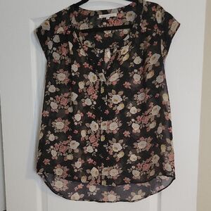 Daniel Rainn Floral Sleeveless Blouse Women’s Lightweight Top